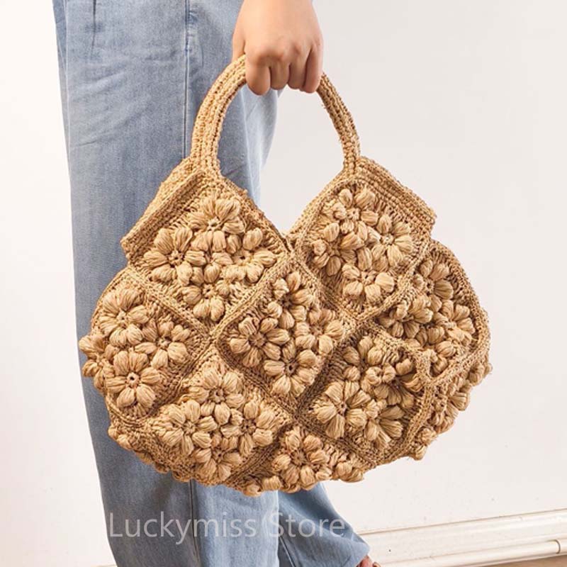 New Hand‑Woven Natural Raffia  - огляд і ціна Women'S Raffia Bags