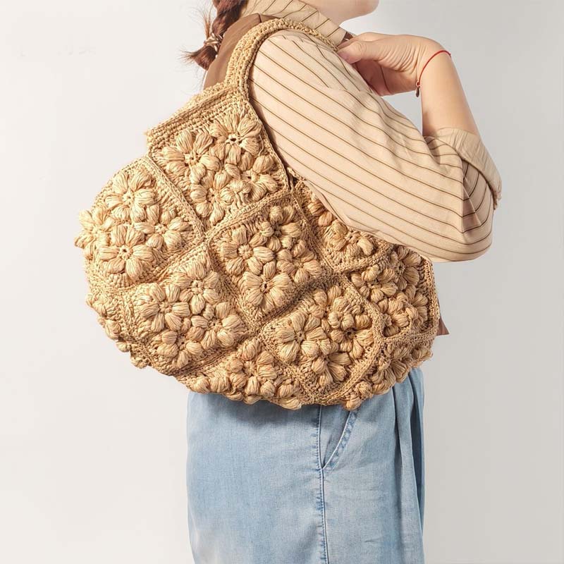 New Hand‑Woven Natural Raffia  - огляд і ціна Women'S Raffia Bags