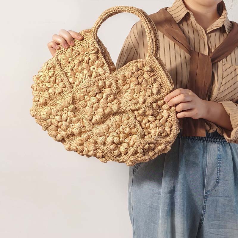 New Hand‑Woven Natural Raffia  - огляд і ціна Women'S Raffia Bags