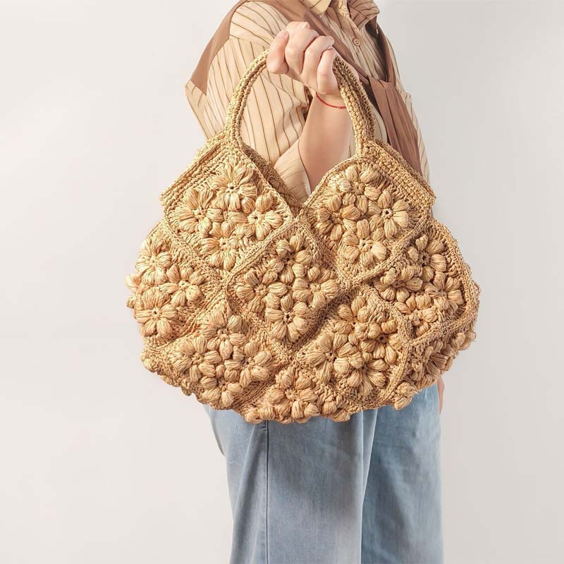 New Hand‑Woven Natural Raffia  - огляд і ціна Women'S Raffia Bags