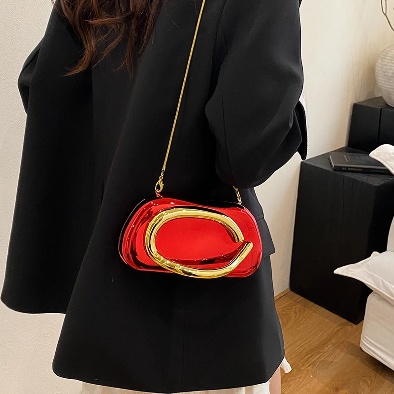 Gold Closure Box Clutch Bag wo - огляд і ціна Women Bags 2026 Trends