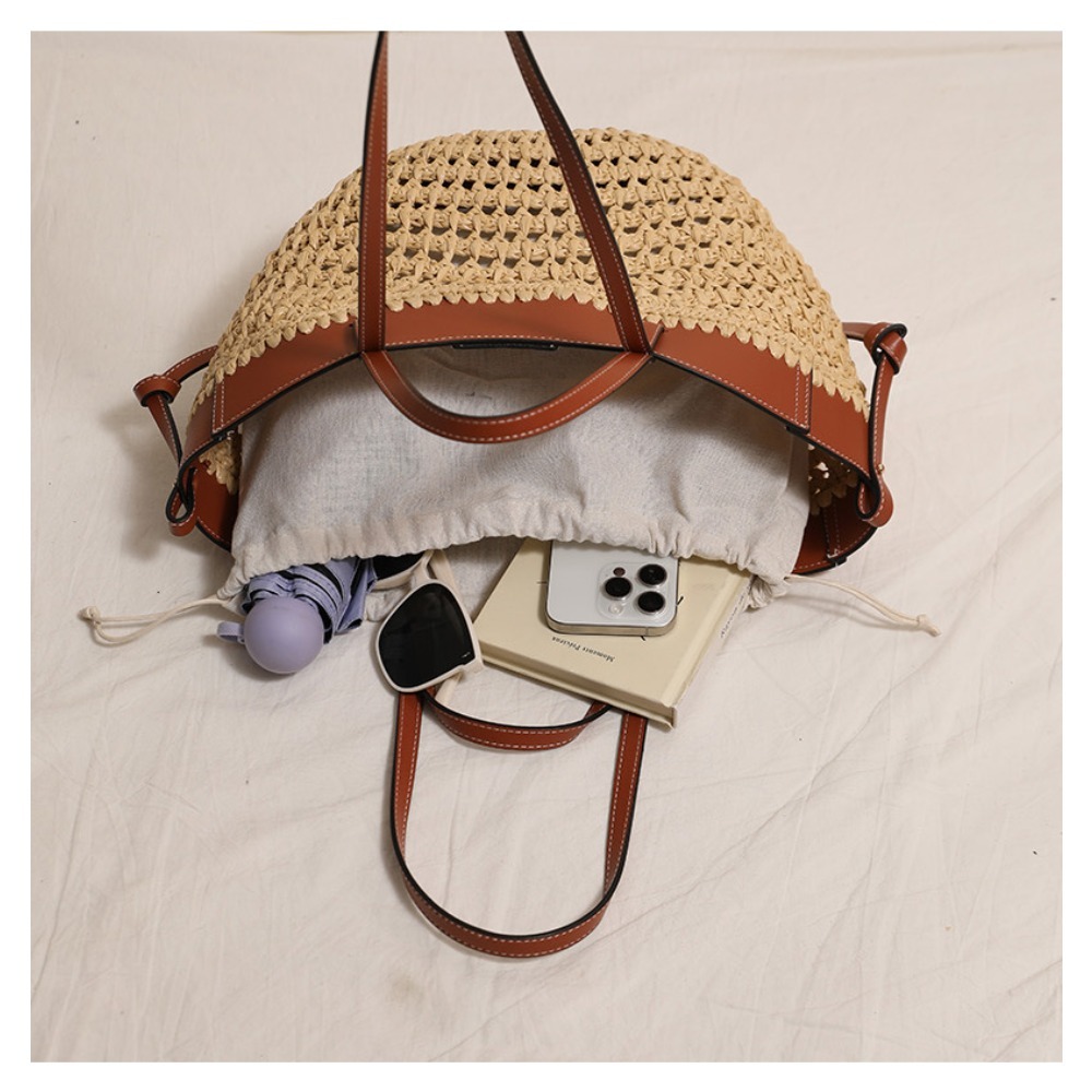 Summer Hollow‑out Raffia PU Le - огляд і ціна Women'S Raffia Bags