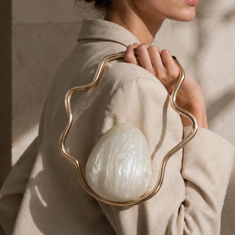 Women mini Acrylic Egg Bag Cut - огляд і ціна Women Bags On Sale
