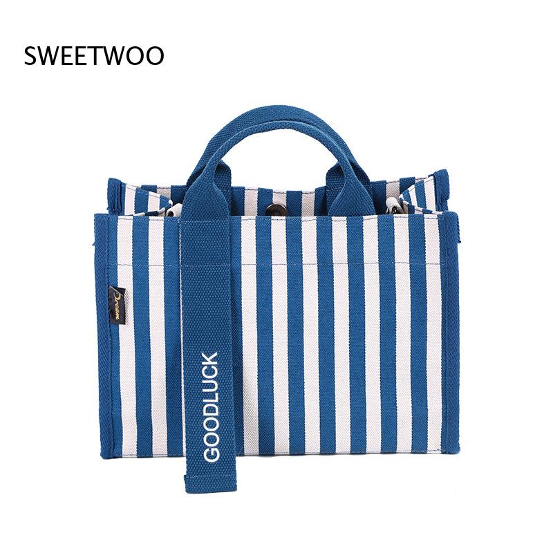 2026 Vertical Stripe Canvas Sm - огляд і ціна Women Hand Bags For Office