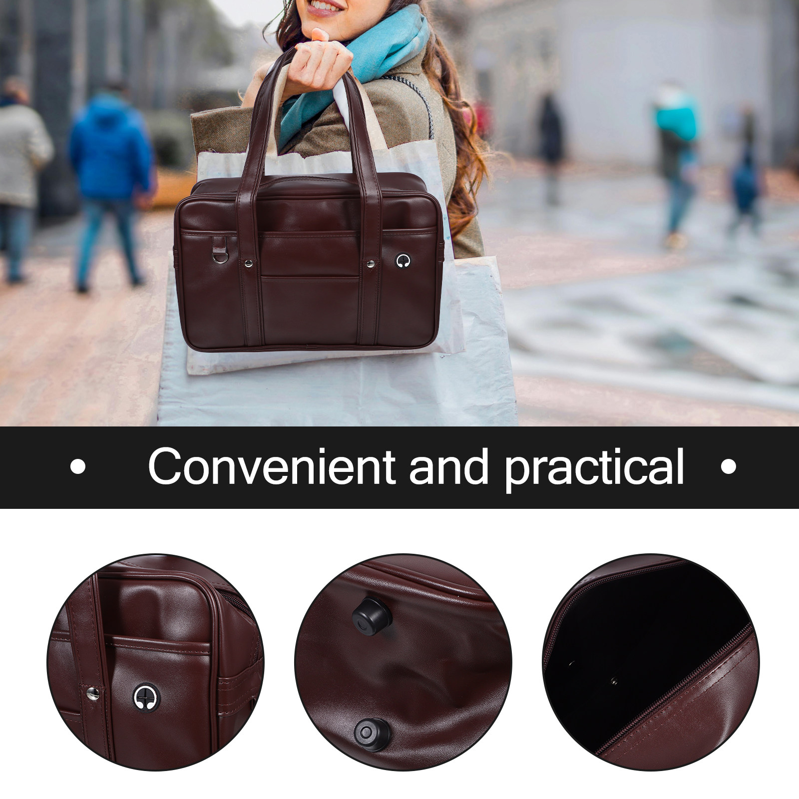 Large Capacity Waterproof PU L - огляд і ціна Women Hand Bags For Office